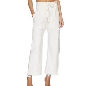 FREE PEOPLE FP ONE Imogene Paper-bag High Waist Wide Leg Crop Pants Size 4 / S